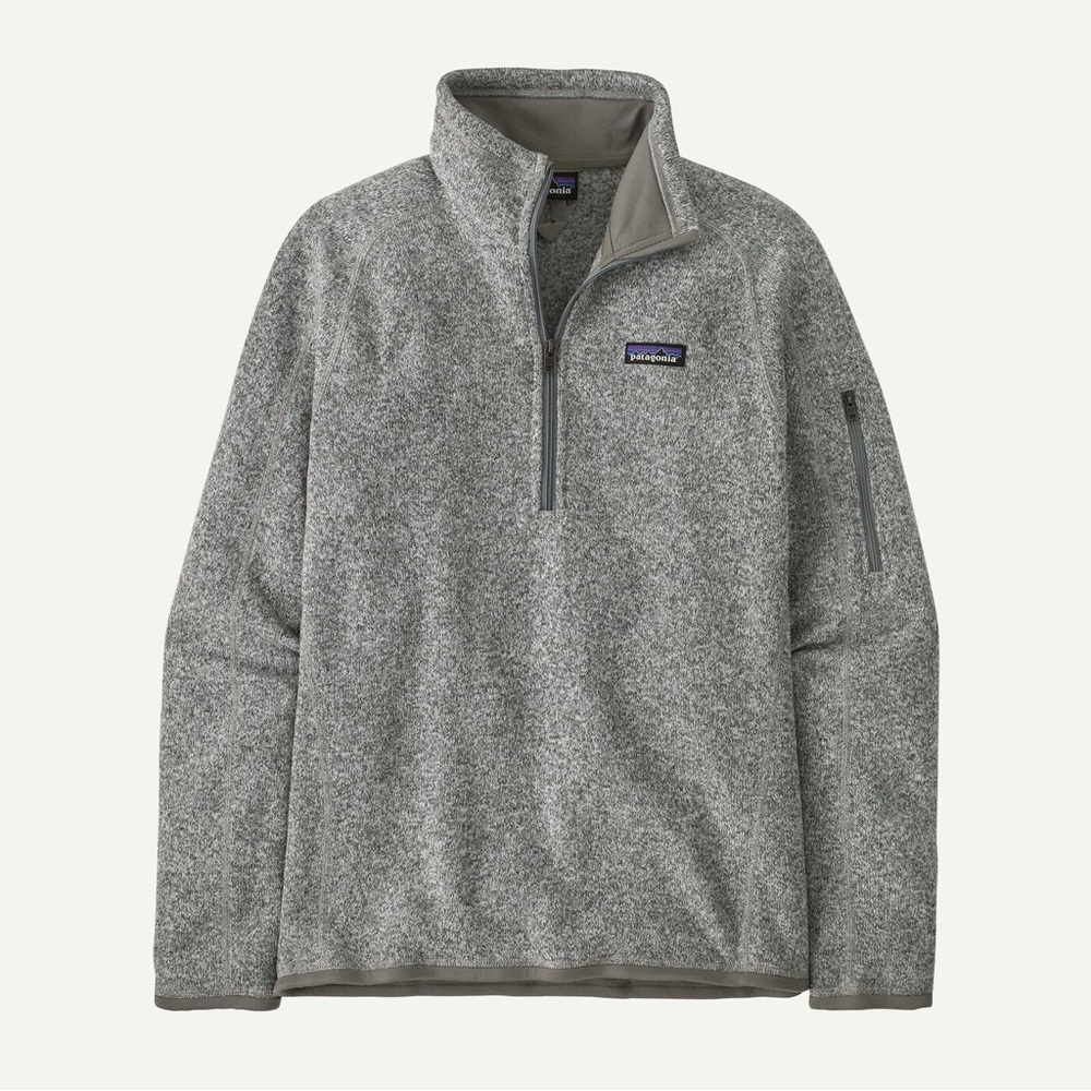 Patagonia Women's Better Sweater 1/4-Zip Fleece in Birch White - Picture 3 of 8